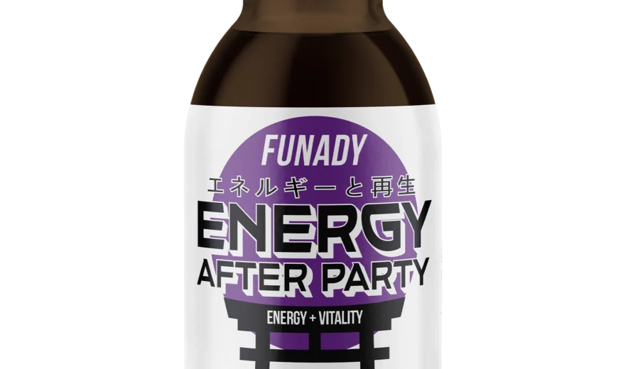 Energy After Party shot bottle, 100ml energy drink with caffeine and choline