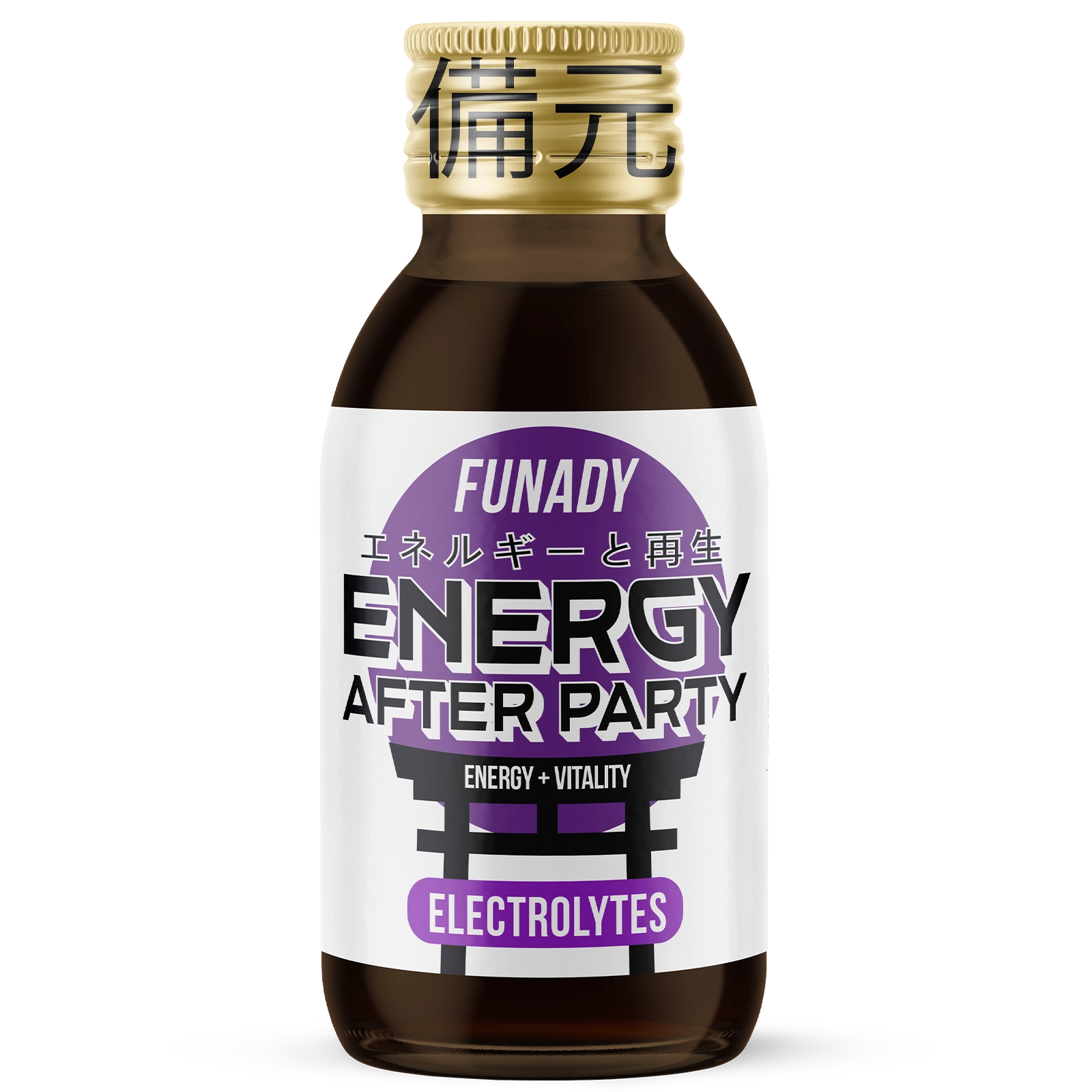 Energy After Party shot bottle, 100ml energy drink with caffeine and choline