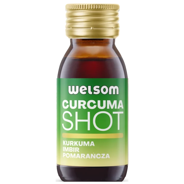 Curcuma Shot bottle, 60ml turmeric and ginger juice shot with black pepper