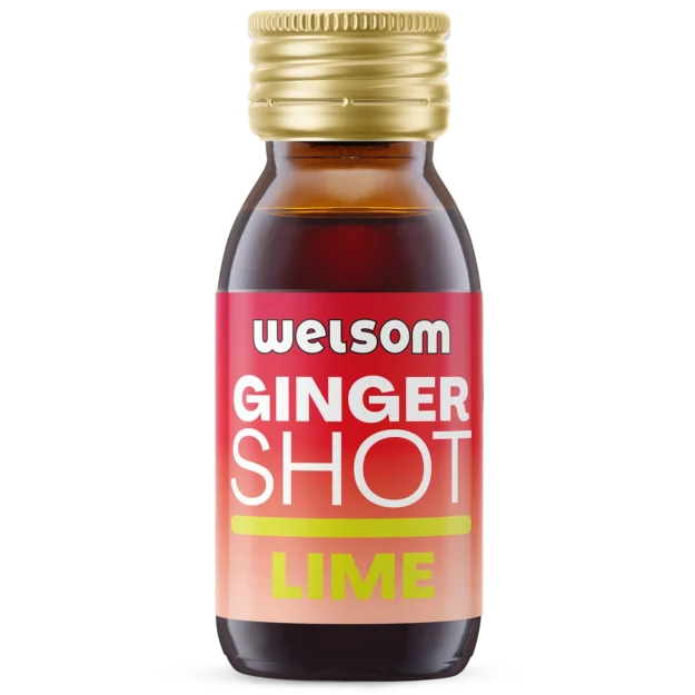 Ginger Shot Lime - natural ginger shot with lime to support immunity and digestion.