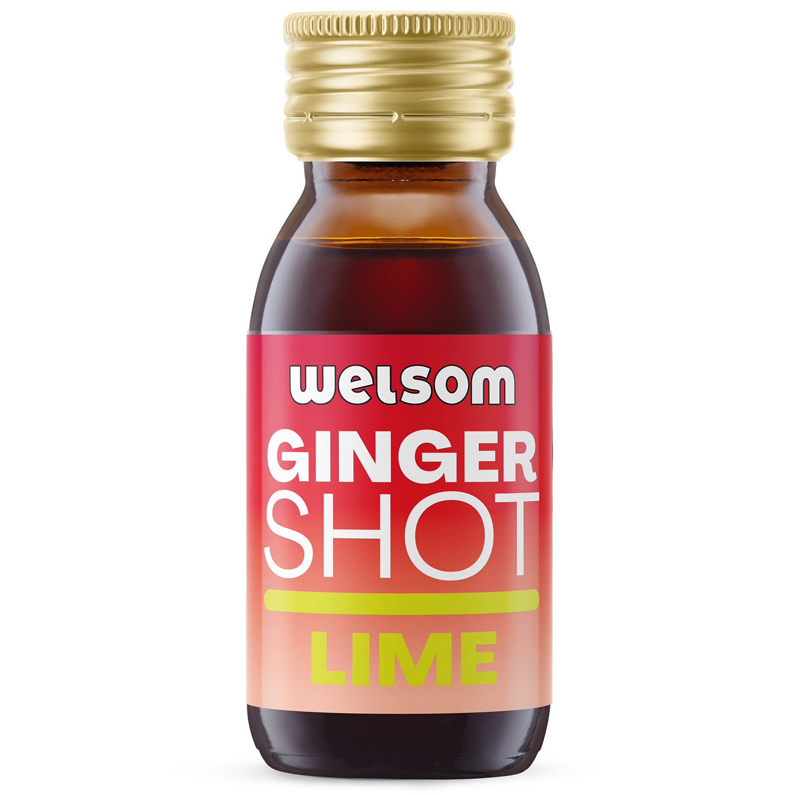 Ginger Shot Lime - natural ginger shot with lime to support immunity and digestion.