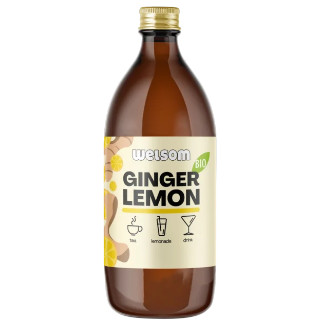 BIO Ginger Lemon Juice – organic juice for tea, lemonade and drinks.