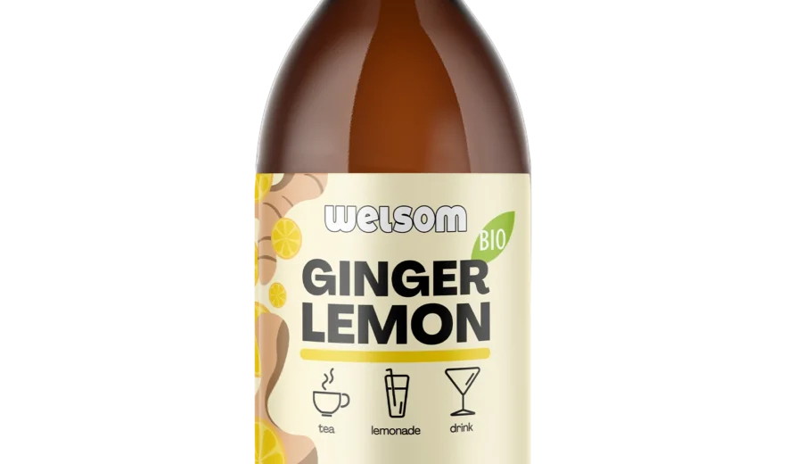 BIO Ginger Lemon Juice – organic juice for tea, lemonade and drinks.