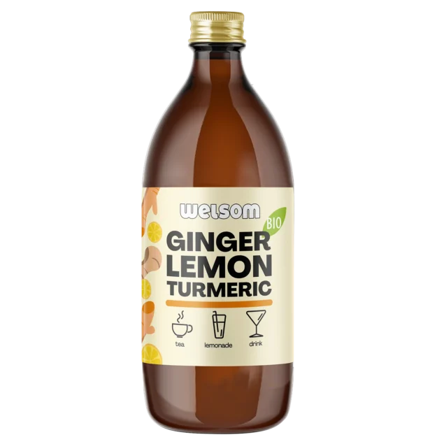 Ginger Lemon Turmeric Juice – organic juice for tea, lemonade and drinks.