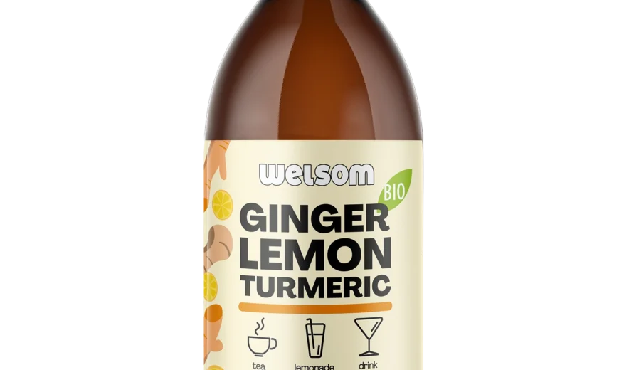 Ginger Lemon Turmeric Juice – organic juice for tea, lemonade and drinks.