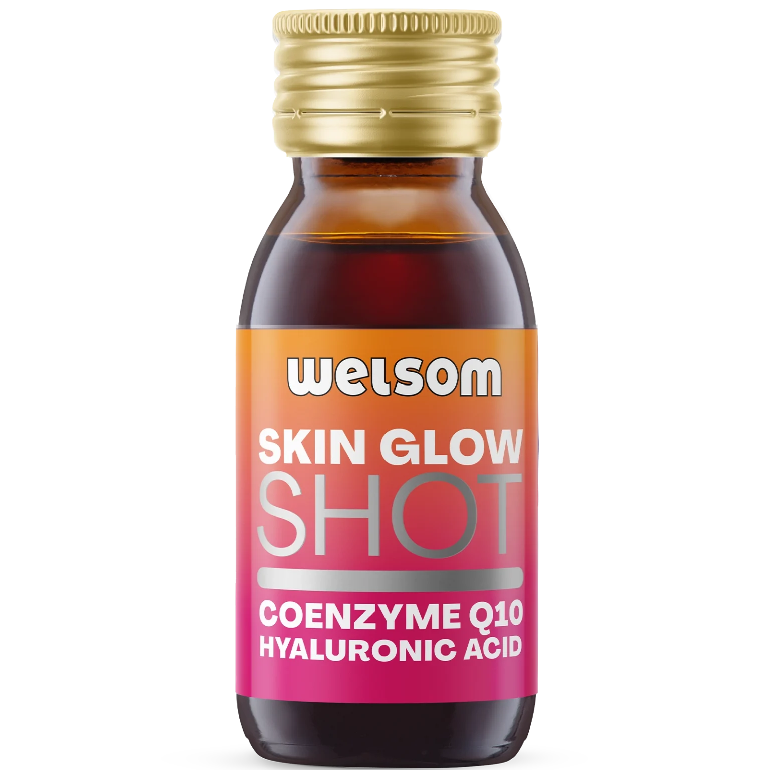 Welsom Skin Glow Shot bottle with coenzyme Q10 and hyaluronic acid, 60ml