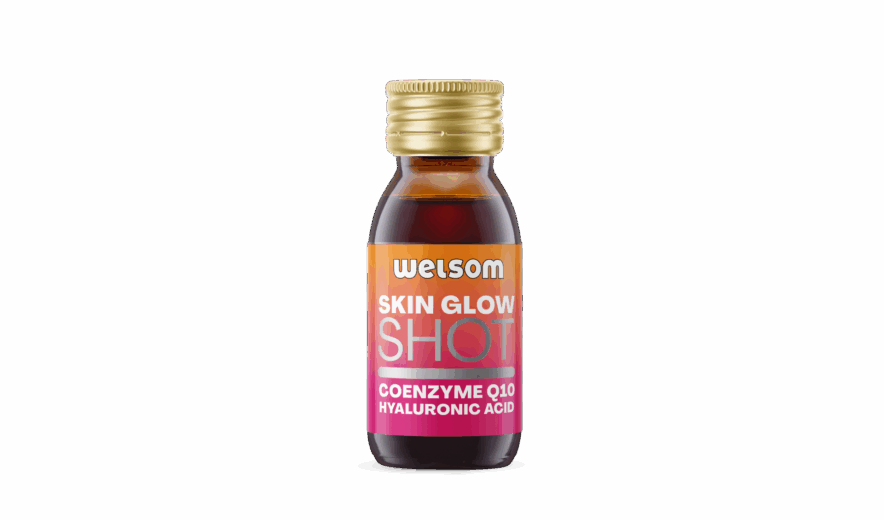 Functional beauty shot Skin Glow with coenzyme Q10 and hyaluronic acid