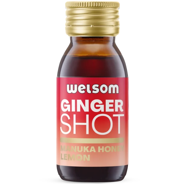 Functional wellness shot with Ginger and Manuka Honey