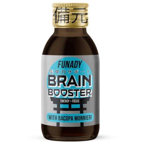 Brain Booster shot bottle, 100ml focus and cognition energy drink
