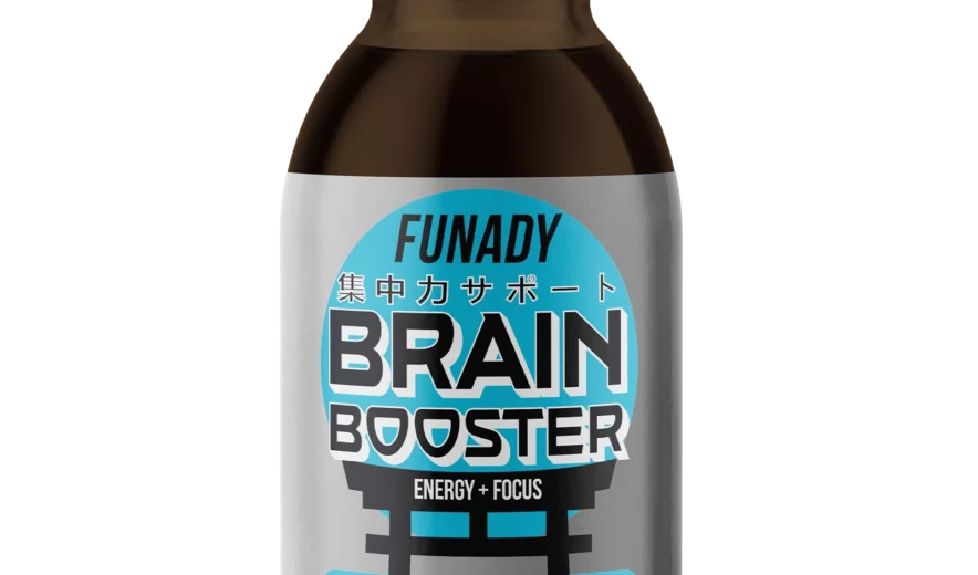Brain Booster shot bottle, 100ml focus and cognition energy drink
