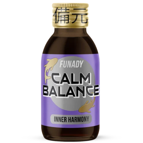 Funady Calm Balance shot bottle, 100ml stress relief and focus drink