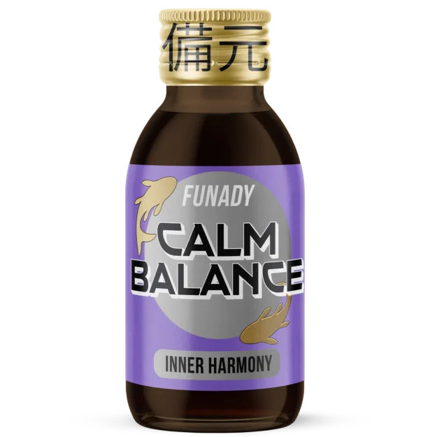 Funady Calm Balance shot bottle, 100ml stress relief and focus drink