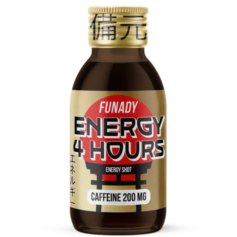 Energy 4 Hours Mandarine Shot – 100 ml energy drink with caffeine and taurine
