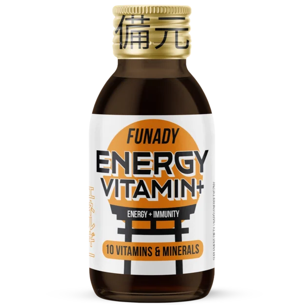 Funady Energy Vitamin+ shot bottle, 100ml energy and immunity drink