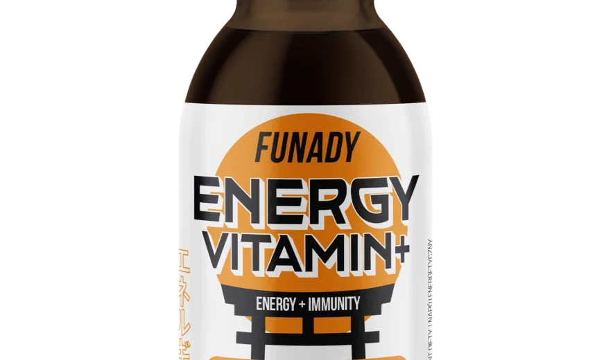 Funady Energy Vitamin+ shot bottle, 100ml energy and immunity drink