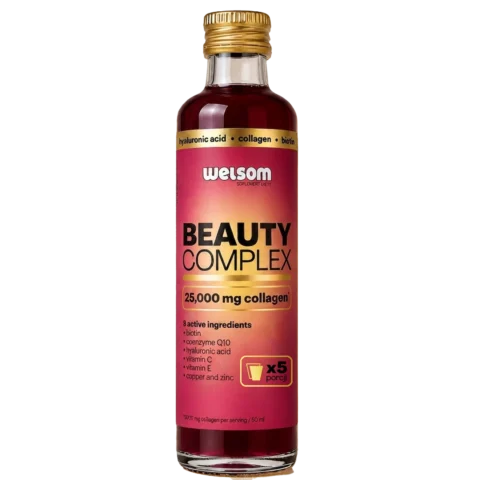 Welsom Beauty Complex 250ml bottle, collagen and hyaluronic acid drink