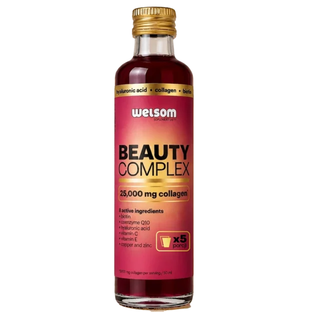 Welsom Beauty Complex 250ml bottle, collagen and hyaluronic acid drink