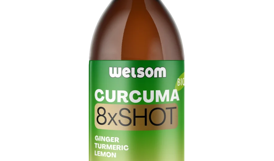 Welsom BIO Curcuma 8x Shot Multiportion bottle, 500ml organic turmeric ginger drink