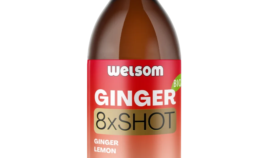 Welsom BIO Ginger 8x Shot Multiportion bottle, 500ml organic ginger drink