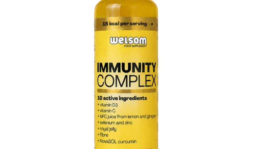 Welsom Immunity Complex 250ml bottle, vitamin C and curcumin immunity drink