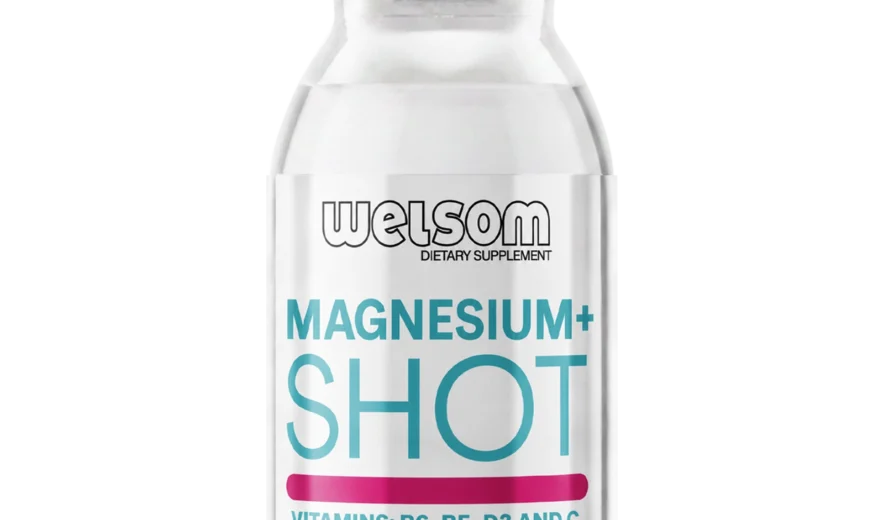 Welsom Magnesium+ Shot bottle, 60ml magnesium supplement drink