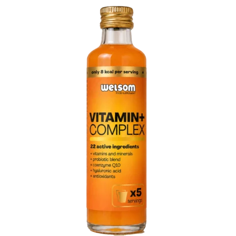 Welsom Vitamin+ Complex 250ml bottle, multivitamin drink with 5 servings