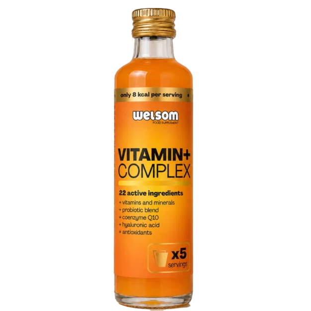 Welsom Vitamin+ Complex 250ml bottle, multivitamin drink with 5 servings