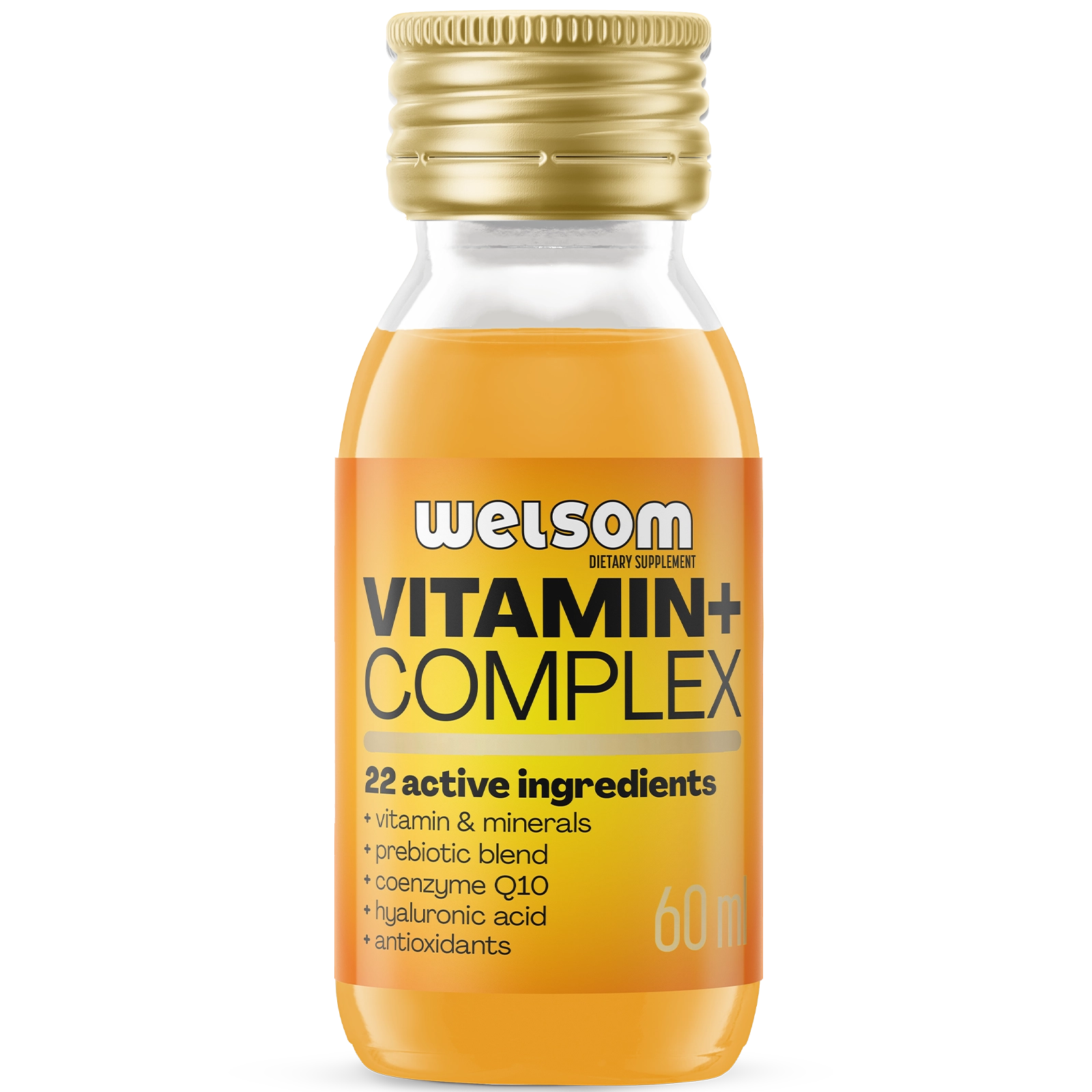 Welsom Vitamin+ Complex Shot bottle, 60ml daily multivitamin drink